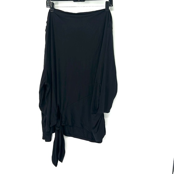 Eloquii NWT black off shoulder tie Blouse women’s 26/28 - Picture 1 of 7